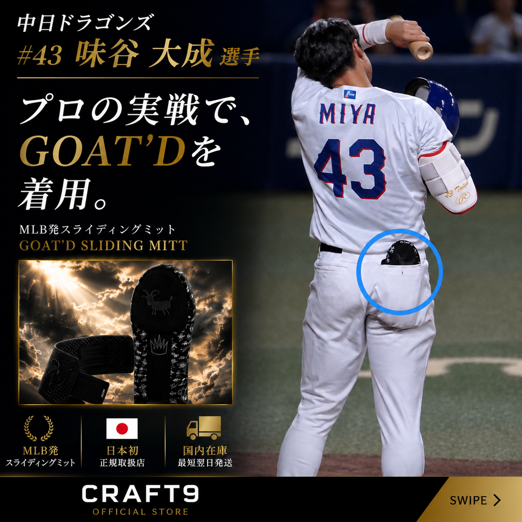 【当日出荷／プロ注目】GOAT'D スライディングミット￼