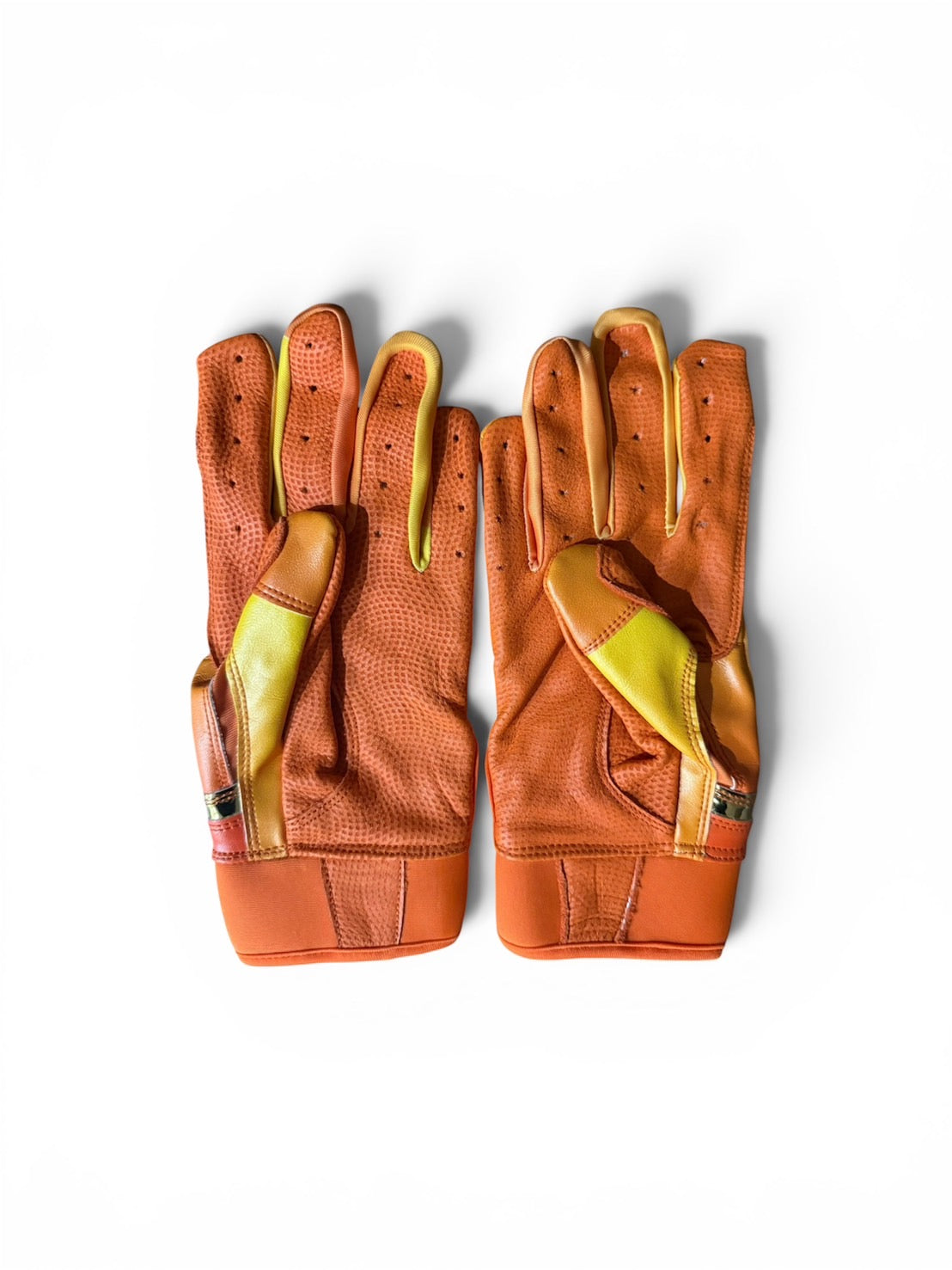 Orange Bat Wraps Batting Gloves Orange